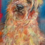 Hond, Soft-coated Wheaten Terrier, hondenschilderij