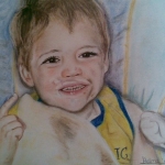 portret in pastelkrijt 1