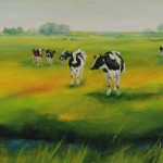 Koeien aan de waterkant