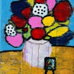 Flowers on a table