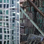 Windows and crates diptych
