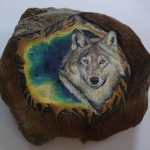 Shewolf uit Yellowstone park