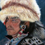 Tibetan man with fur hat