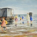 Strandleven Katwijk begin 1900