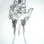 Mijn rechterhand getekend door mijn linkerhand.