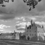 Zwart wit kasteel