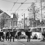 Demonstratie tegen corona maatregelen op het Museumplein te Amsterdam