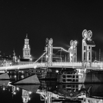 Stadsbrug Kampen bij nacht