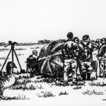 Vogeltellers en canadese gans