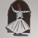 Derwisj dansend op muziek