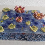 Monets vijver met waterlelies tot leven gewekt