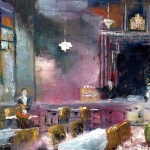 De trein vertrekt vanaf spoor 11b