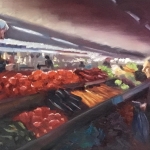Colorful daily life series-The vegetable market