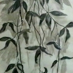 houtskool clematisblad