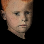 Jongen met rossig haar