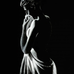 Vrouwelijk naakt met handdoek