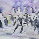 Groep pinguins