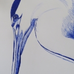 Heron in blue