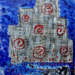 he found himself under an enormous stormcloud