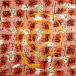 surrounded by people