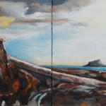 Zeegezicht ( tweeluik)