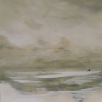 Ochtendnevel over het wad