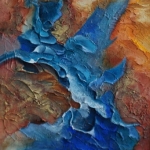 Blue Material Figure