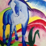 Blauw paard