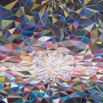 Sferisch mozaïek in diverse kleuren