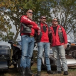 Stoere motorrijders