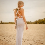 Bruid in bohemian stijl