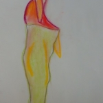 Model met omslagdoek