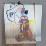 Met beamer werken aan tekening