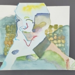 Kin rustend op zijn hand