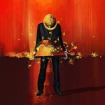 van het doek af spatten