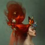 Vlinderkus in het Rode Goud