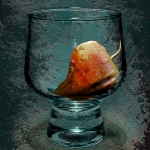 Lampion zaaddoos in glas (d0925)