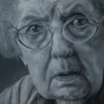 oudere vrouw met Alzheimer