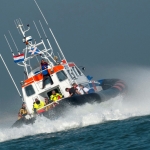 KNRM reddingsactie op zee.