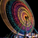 Cover Breskens Magazine, Ferris Wheel by night.