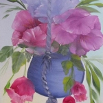 Bloem in hangende pot