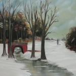 Brug in sneeuw