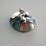 zilveren hanger zes krullen kleur