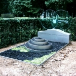 grafmonument rvs en glas