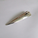 zilveren broche/hanger rolling stones 13 driekant