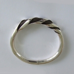 zilveren armband: driebanden