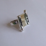 vierkante zilveren ring rolling stones 14