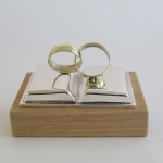 ringen op opengeslagen boek