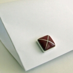 zilveren manchetknopen: pink ivory