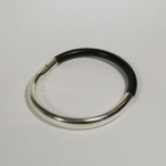 zilveren armband rubber halfom